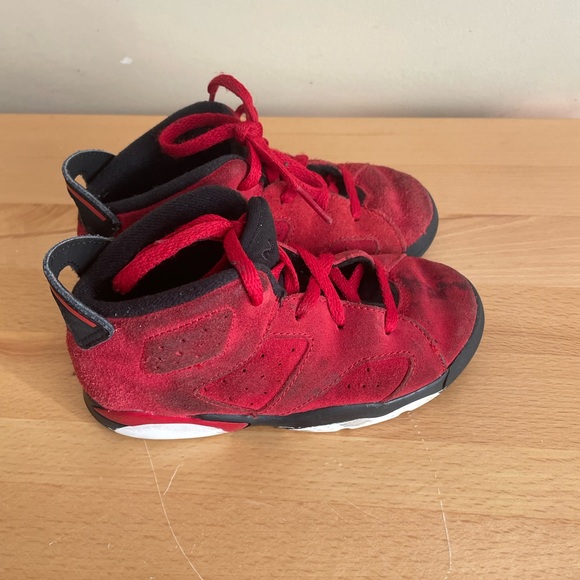 Nike Air Jordan 6 Retro Toro Bravo DV3606-600 Toddler Size 10C Red Basketball - Picture 1 of 5